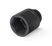 Teng Tools 24MM 1/2 Inch Drive DIN 6 Point Metric Short Reach Stubby Chrome Molybdenum Impact Socket | Low Profile | Mechanic Tool | Hand Tool - 920724-C