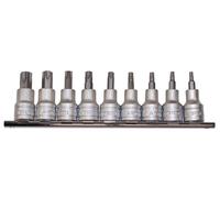Teng M3813 10piece Clip Rail Tpx Bit Socket Set Metric - 3/8in Square Drive