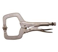 Teng Tools 406P - 280mm Swivel C Clamp Power Grip Plier - Self Locking