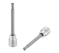 Teng Tools 6MM 3/8 Inch Drive Metric Extra Long Ball End Hex Bit Chrome Vanadium Socket - M381506BL-C