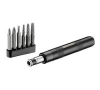 Teng Tools 7 Piece 1/4 Inch Drive Mini Reversible Manual Hand Impact Driver/Extractor Set - IDSE7