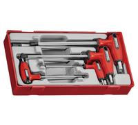 Teng Tools 7 Piece Metric T-Handle Hex Allen Key Set & Case, 2.5mm-8mm, TTHEX7S