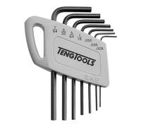 Teng Tools 7 Piece Mini SAE L Shape Allen Wrench Hex Key Set (.028 Inch to 7/64 Inch) - 1477AF