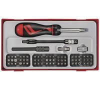 Teng Tools 74 Piece Ratchet Bit Pozi PH PZ TPX Hex Flex Slotted Screwdriver Set