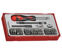 Teng Tools 74 Piece Ratcheting Screwdriver & Bits Set TC Tray Free P&P TTMD74