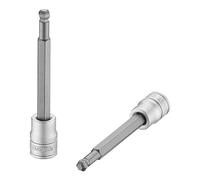 Teng Tools 7MM 3/8 Inch Drive Metric Extra Long Ball End Hex Bit Chrome Vanadium Socket - M381507BL-C