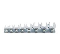 Teng Tools 8 Piece 3/8 Inch Drive Metric Crow Foot Wrench Set - M3808MM