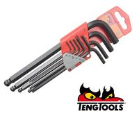 Teng Tools Ball 9 Piece Point Hexagon Key Set of 9 Metric 1.5-10mm 1479MM