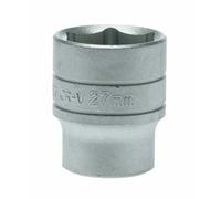 Teng Tools M1205276-C - 1/2" Drive 6pt Hex Socket Metric - 27mm