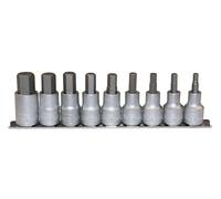 Teng Tools M1213TX - 1/2" Drive TX Bit Socket Clip Rail Set - 9pcs