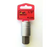 Teng Tools Hex Bit Socket M121517c 17mm 1/2 Square Drive