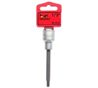 Teng Tools TX27 1/2 Inch Drive Metric Torx TX 3.9 Inch Extra Long Chrome Vanadium Socket | Mechanic Tool | Hand Tool - M122227T-C