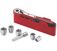 Teng Tools M1413N1 Socket Set 1/4in Drive MM 13 Pieces