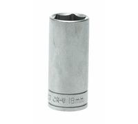 Teng Tools M380618-C - 3/8" Drive 6pt Deep Hex Socket Metric - 18mm