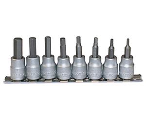 Teng Tools M3811 Socket Set 3/8in dr AF Hex Bit 8pcs