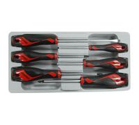 Teng Tools Screwdriver Set 6 Pieces Flat, PH, PZ