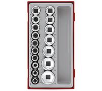 Teng TT12176 1/2-inch Metric 6p Socket Set Drive (17 Pieces)