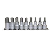 Teng Tools M1213TX - 1/2" Drive TX Bit Socket Clip Rail Set - 9pcs