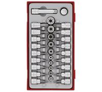 Teng TTTX30 3/8" Drive Torx Bit Socket & Torx Socket Set - Male & Female
