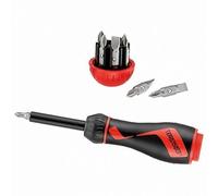 Teng Tools Ratchet Screwdriver + Bits - 7 Double Ended Bits