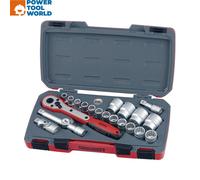 Teng T1221 Socket Set of 21 Metric 1/2in Drive