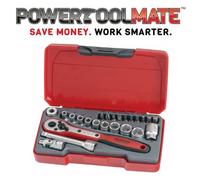 Teng Tools T1424 1/4 square drive 24 piece metric socket set