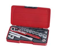 Teng Tools T3834 Socket Set 3/8in Drive MM 34 Pieces
