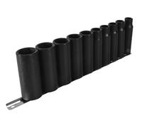 Teng Tools Teng 9126 Professional Deep Impact Socket Set - 10 Metric Sizes For 1/2 Inch Drive