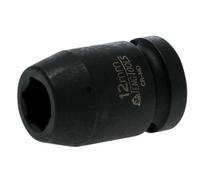Teng Tools Teng 920512N Impact Socket Hexagon 6-Point 1/2In Drive 12mm Ten920512N