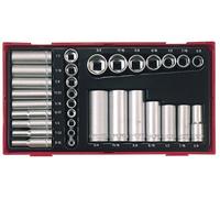 Teng TTAF32 32 Piece 1/4" & 3/8" Imperial Socket Set
