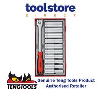 Teng Tools TT1211 1/2" Deep Socket Set 12 pt TT1 11 Pieces