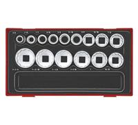 Teng Tools TT1215AF - 1/2″ Drive 12-point AF Socket Set in Tray - 15pcs