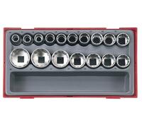 Teng tools TT1217 1/2" Drive Metric 12 point Bi Hex 10 - 32mm Socket Set