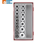 Teng TT12176 1/2-inch Metric 6p Socket Set Drive (17 Pieces)