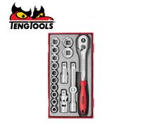 Teng Tools TT1218 1/2" Socket Set 12 pt TT1 17 Pieces