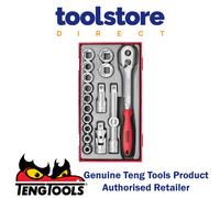 Tengtools TT1218 - 6 - Game Socket Set 1/2 Regular Series Metric 17-Piece