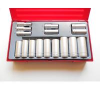 Teng Tools TT3816 Socket set 3/8 drive 16 sockets in box-holder