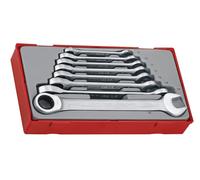 Teng Tools TT6508RS - Ratcheting Combination Spanner Set RS (8mm to 19mm) - 8pcs