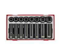 Teng Tools TT9116N - 1/2" Drive 6-point ANSI Impact Socket Metric Set - 16pcs