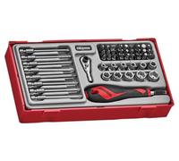 Teng Tools Ttmdq49 49-Piece Bit And Quick Chuck Handle Set For Versatile Tool Use