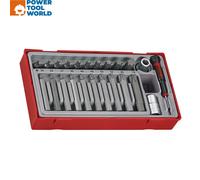 Teng Tools TTTX23 1/2" Drive TX Bit Socket Set x23 Pcs