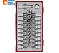 Teng Tools TTTX30 3/8" Drive Torx Bit Socket Set x30 Pcs