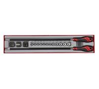 Teng Tools TTXMD41N - 1/4" Drive Long Flex Handle Bits and Sockets Set - 41pcs