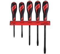 Teng Tools WRMDT05N - Power Through Mixed Screwdriver Set Wall Rack - 5pcs