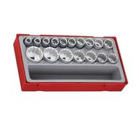 Teng TT1217 40575 1/2-inch Reg Metric 12p Socket Set Drive (17 Pieces)