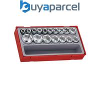 Teng TT12176 1/2-inch Metric 6p Socket Set Drive (17 Pieces)