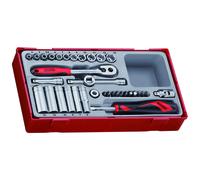 Teng Tools Socket Set TT1435 35-Piece 4-13mm 1/4" Square Drive