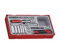 Teng TT1435 4-13mm Socket Set, 35 Piece - 1/4in Drive