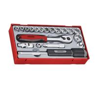 Teng TT3819 3/8-inch Reg Metric Socket Set Drive (19 Pieces)