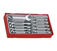 Teng Tools Midget Combination Spanner Set TT6010M (TC40) - Metric 10-19mm - 10 Piece